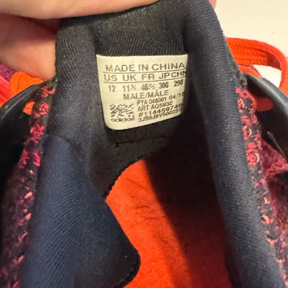 Adidas Ultra Boost 2.0 Core Black Solar Red size 12 - Picture 4 of 8